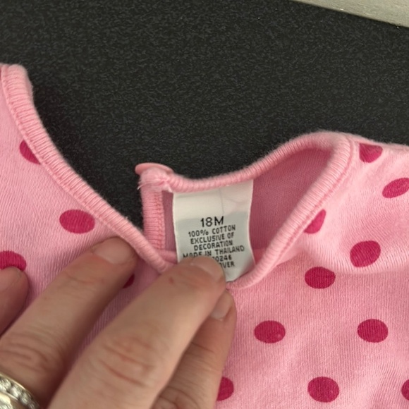 Pink Polka Dot Ruffle Dress 90’s - Picture 2 of 3